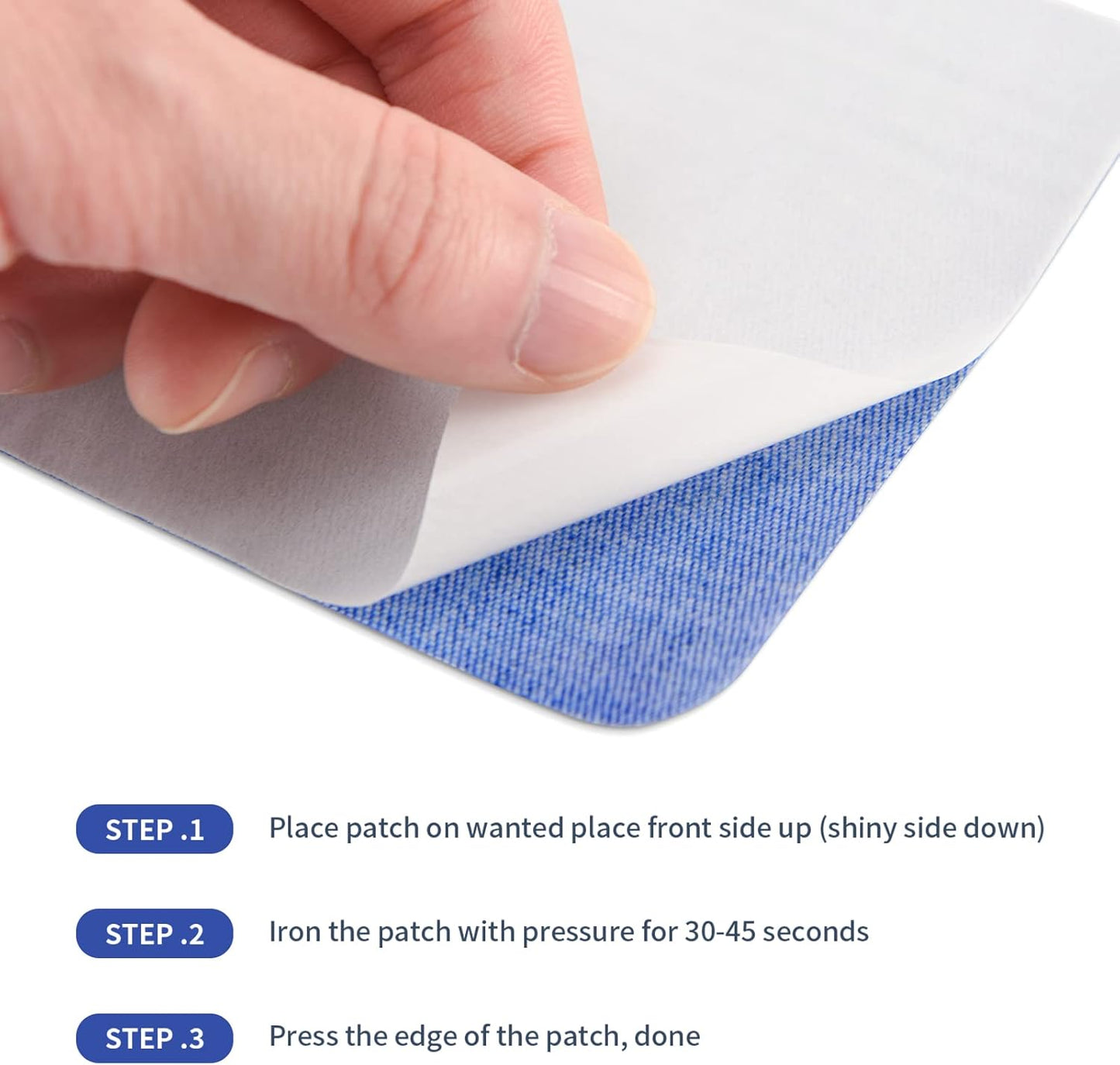 30 Pieces Iron on Patches for Clothing Repair Fabric Patches Iron on for Denim Jean Repair Patch Decorating Kit Repair Canvas Fabric for Puffer Down Jacket (Multicolor)