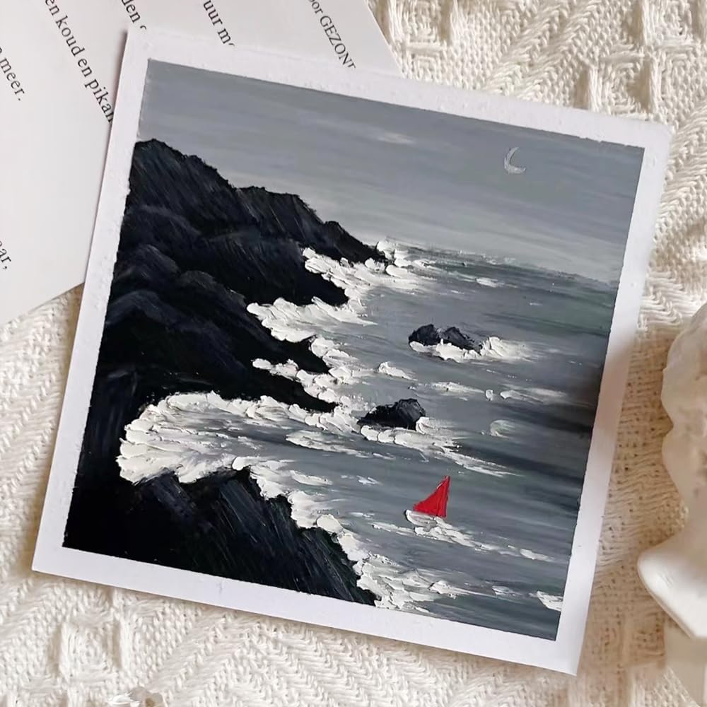 Mifuner Soft Oil Pastels Set (12 Sticks,2 Colors),Colors Heavy Oil Pastels Vibrant and Creamy,Pastel Art Supplies for Artists,Gallery Oil Painting Stick,Adult Art Drawing White and Black