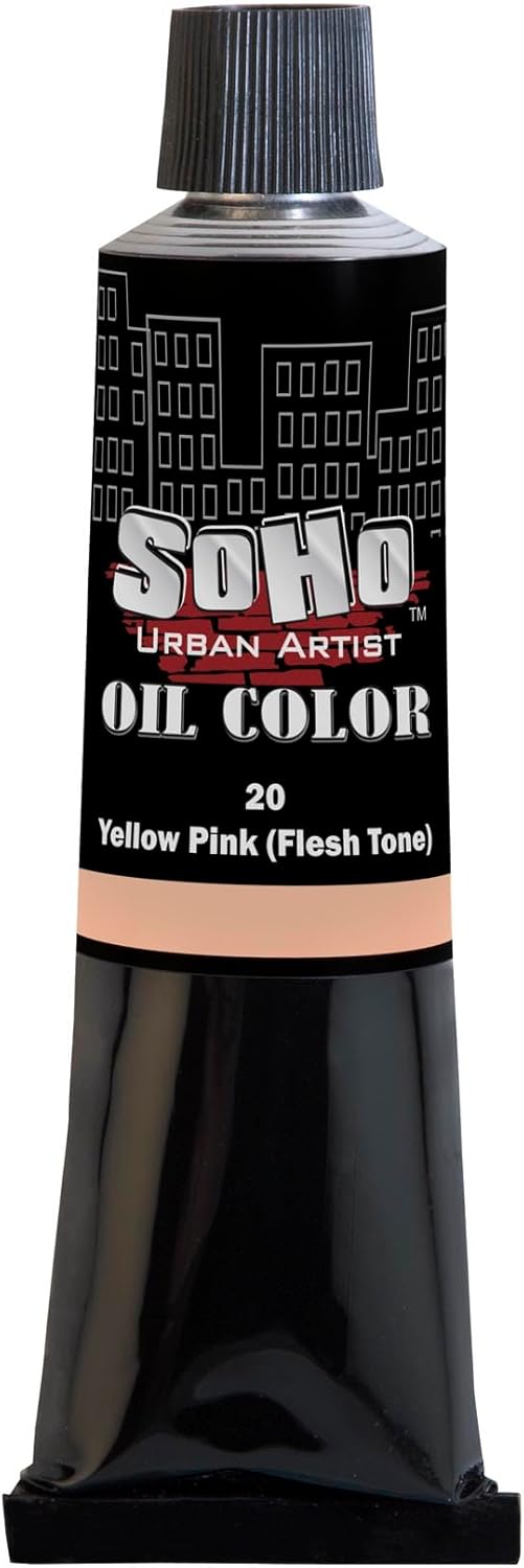 Soho Urban Artist Oil Paint - Yellow Pink (Flesh Tone), 170 ml Tube - Best Valued Oil Colors for Painting, Excellent Pigment Load