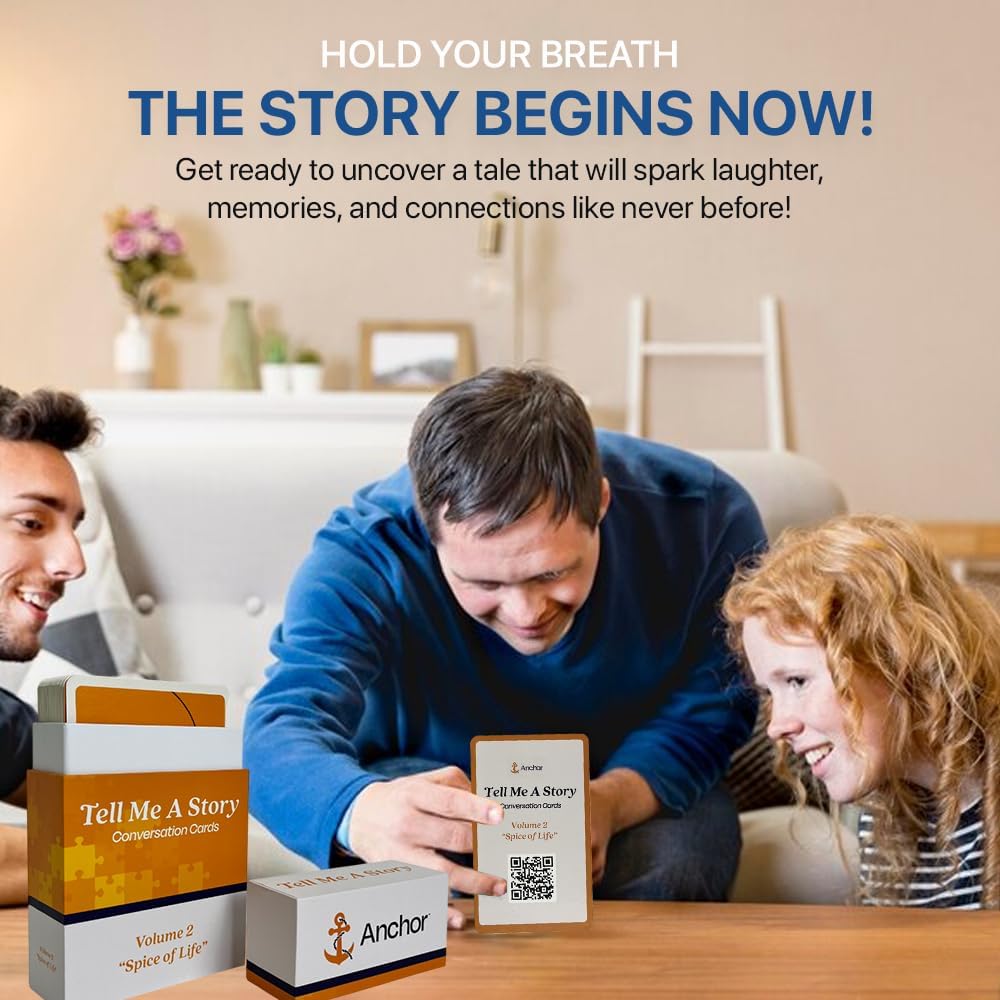 Conversation Starter Cards - Fun Prompts for Families, Friends, Seniors & Couples - Family Conversation Cards & Card Game for Couples (Volume 2)