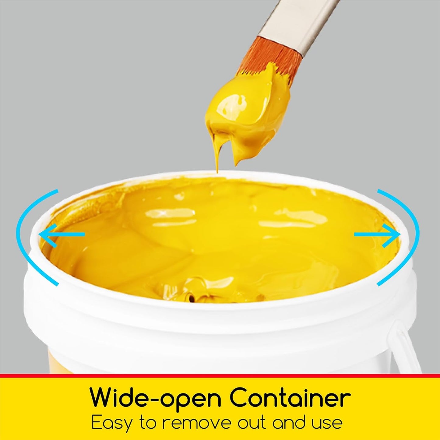 MEEDEN Yellow Ochre Acrylic Paint: 1 L /33.8 oz Heavy Body Gloss Non-Toxic - Thick Art Paints for Canvas Crafts Wood Metal Plastic Wall