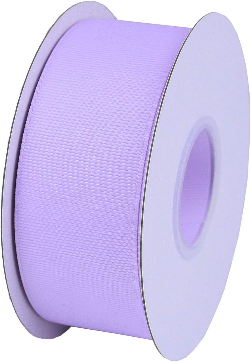 ITIsparkle 11/2" Inch Grosgrain Ribbon 25 Yards-Roll Set for Gift Wrapping Cake Decoration Party Favor Hair Braids Hair Bow Baby Shower Decoration Floral Arrangement Craft Supplies, Lilac Mist Ribbon