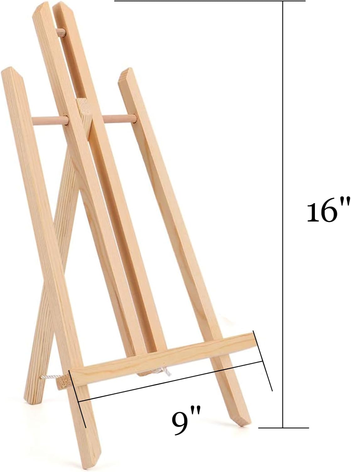 Tosnail 6 Pack 16" Art Easel Stand Tabletop Wooden Display Stand Photo Holder Display Stand for Artist, Students, Adults, Kids Painting