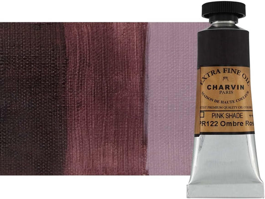 Charvin Extra Fine Oil Paint, Ombre Rose 20 mL - Triple-Milled, Rich Texture, Poppy Oil-Based, Light-Fast, Handmade, Archival Quality