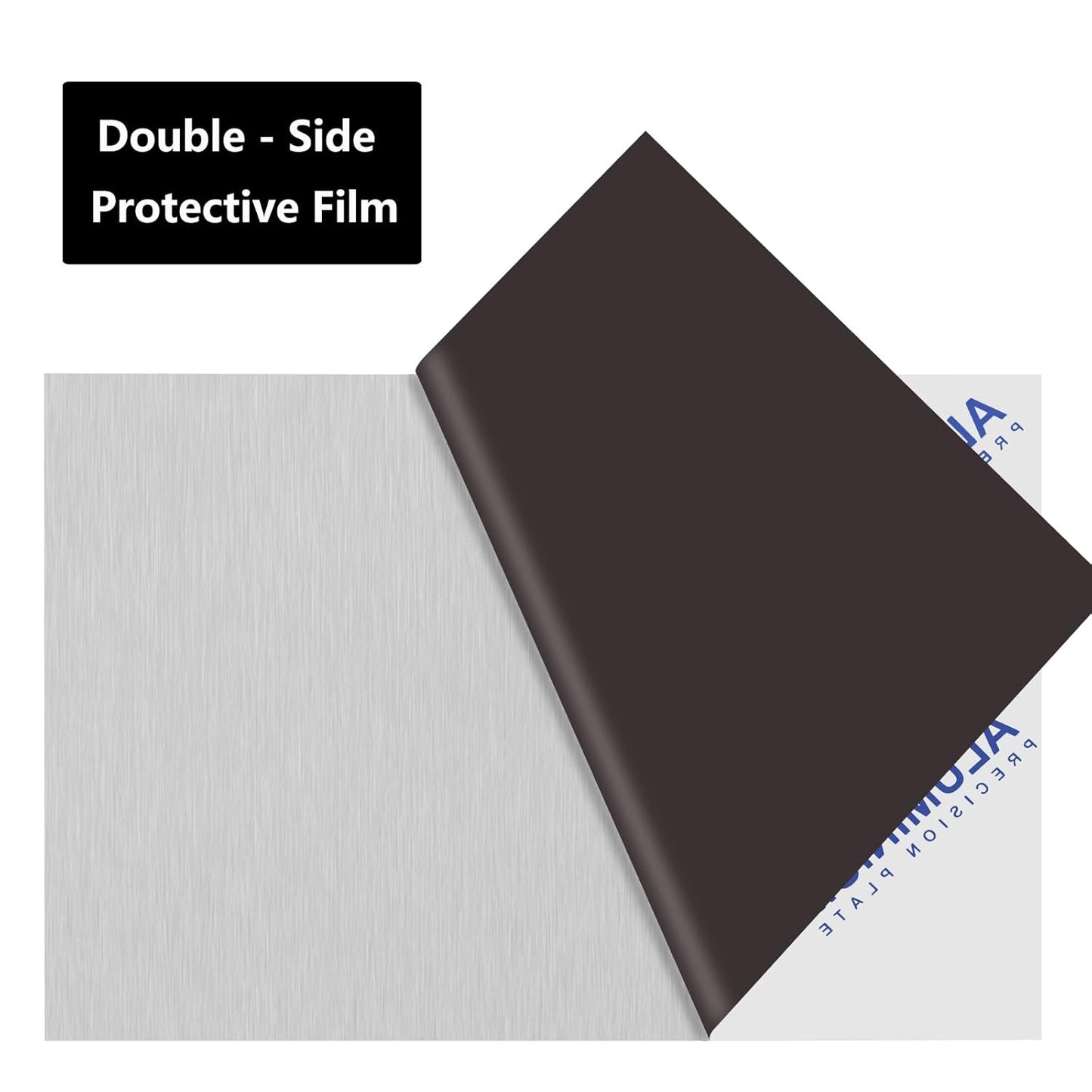 6061 T651 Aluminum Sheet Metal 8" x 12" x 1/4"(6MM) Flat Plain Thick Aluminum Plate Covered with Protective Film, 6MM Heat Treatable Rectangle Aluminum Metal Plate for Crafting, Industrial