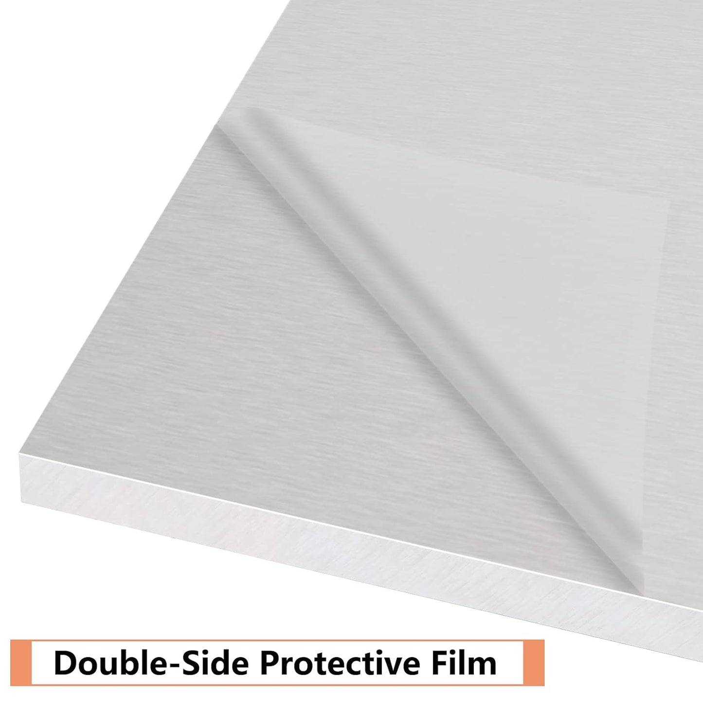 2Pack 6061 T651 Aluminum Sheet Metal 4 x 4 x 1/2Inch (12.7MM) Flat Plain Thickened Aluminum Plate Covered with Protective Film, Heat Treatable Rectangle 0.50" Thick Aluminum Metal Plate for Industrial