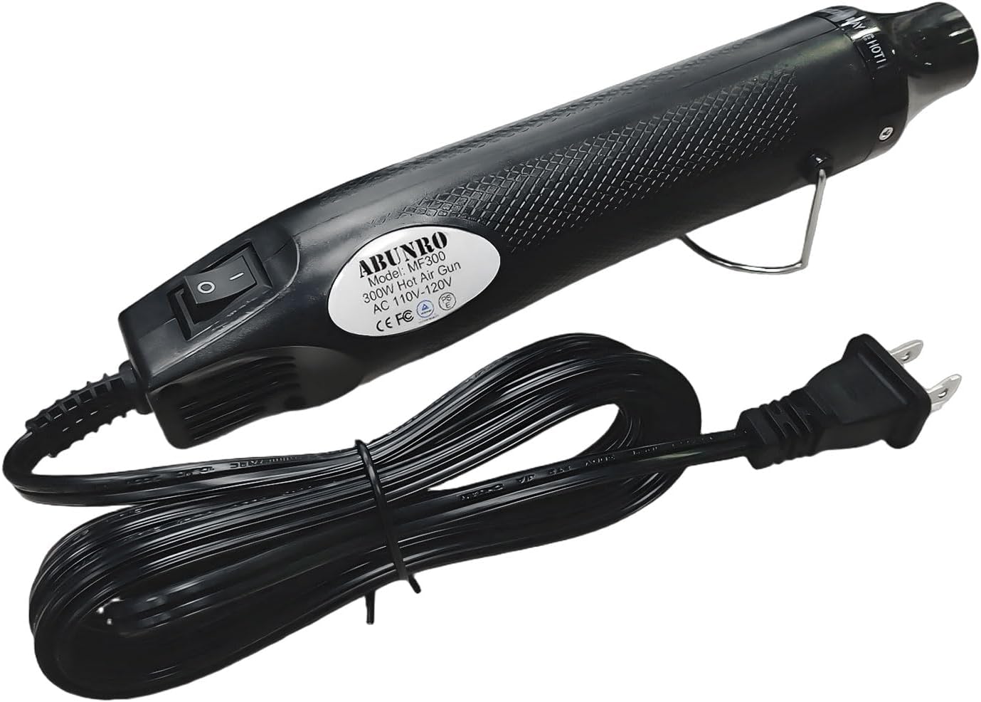 Mini Heat Gun, 300W Dual Temperature Hot Air Gun (110V) with 6.6ft Long Cable & Reflector Nozzle - Ideal for Epoxy Resin Crafts, Shrink Wrapping, Embossing & Vinyl Wrap (‎MF300 Constant Temperature)