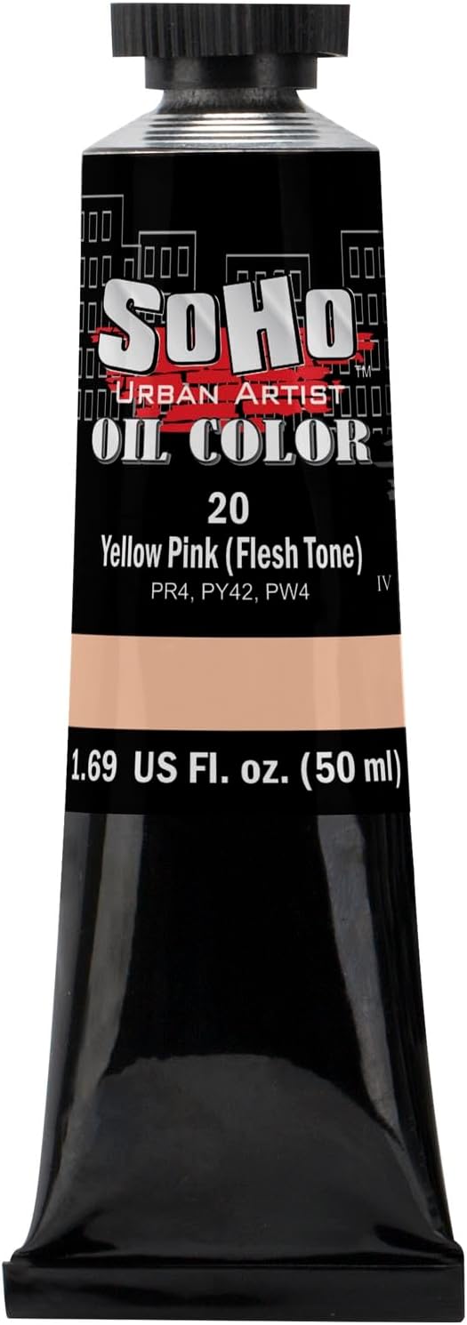 Soho Urban Artist Oil Paint - Flesh, 50 ml Tube - Best Valued Oil Colors for Painting, Excellent Pigment Load