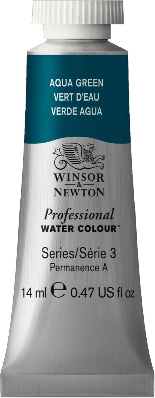 Winsor & Newton Professional Water Colour Paint, 0.47-oz Tube, Aqua Green