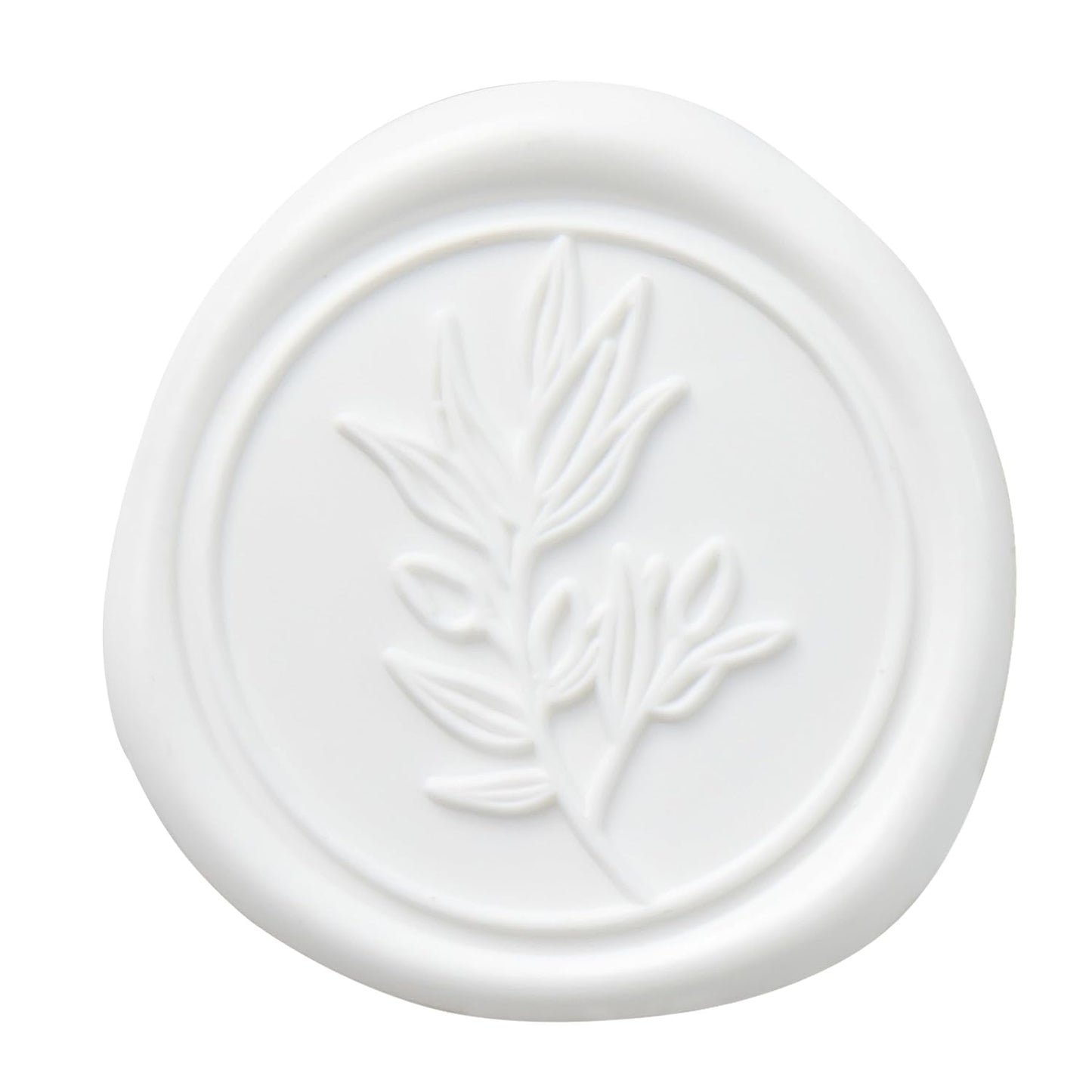 PONATIA White Wax Seal Stickers - 50 Pcs Self- Adhesive Wedding Invitation Seal Stickers, Perfect for Invitations, Envelopes Christmas Cards, Gift Wrapping, Party Menu Decor