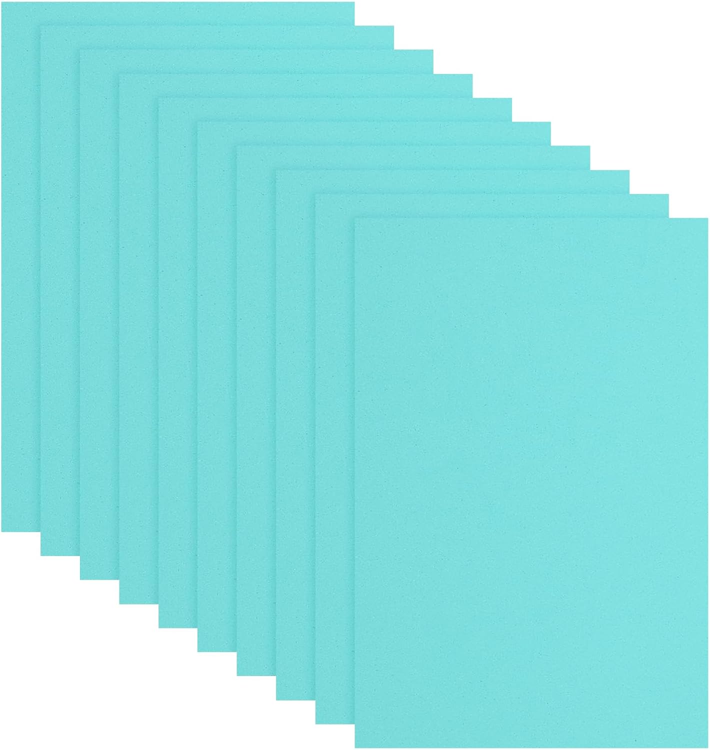 uxcell 10 Pcs Green EVA A4 Foam Sheets Crafts, 12 x 8 Inch Foam Paper for DIY Crafts Project Classroom Scrapbook Art Cards Home Office Decoration (2mm Thick)