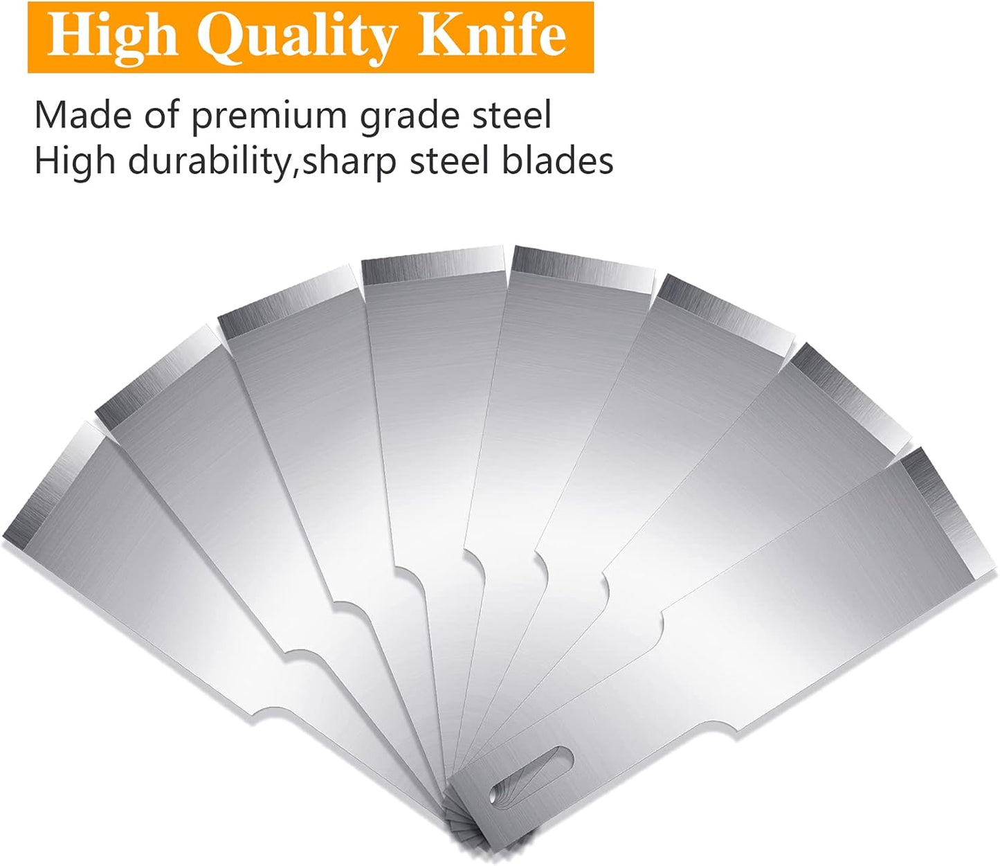 100 Pack Hobby Blades Set #17 Craft Knife Blades Refill Hobby Knife Replacement Blade with Storage Box for Art and Craft Scrapbooking Supplies Cutting Caving