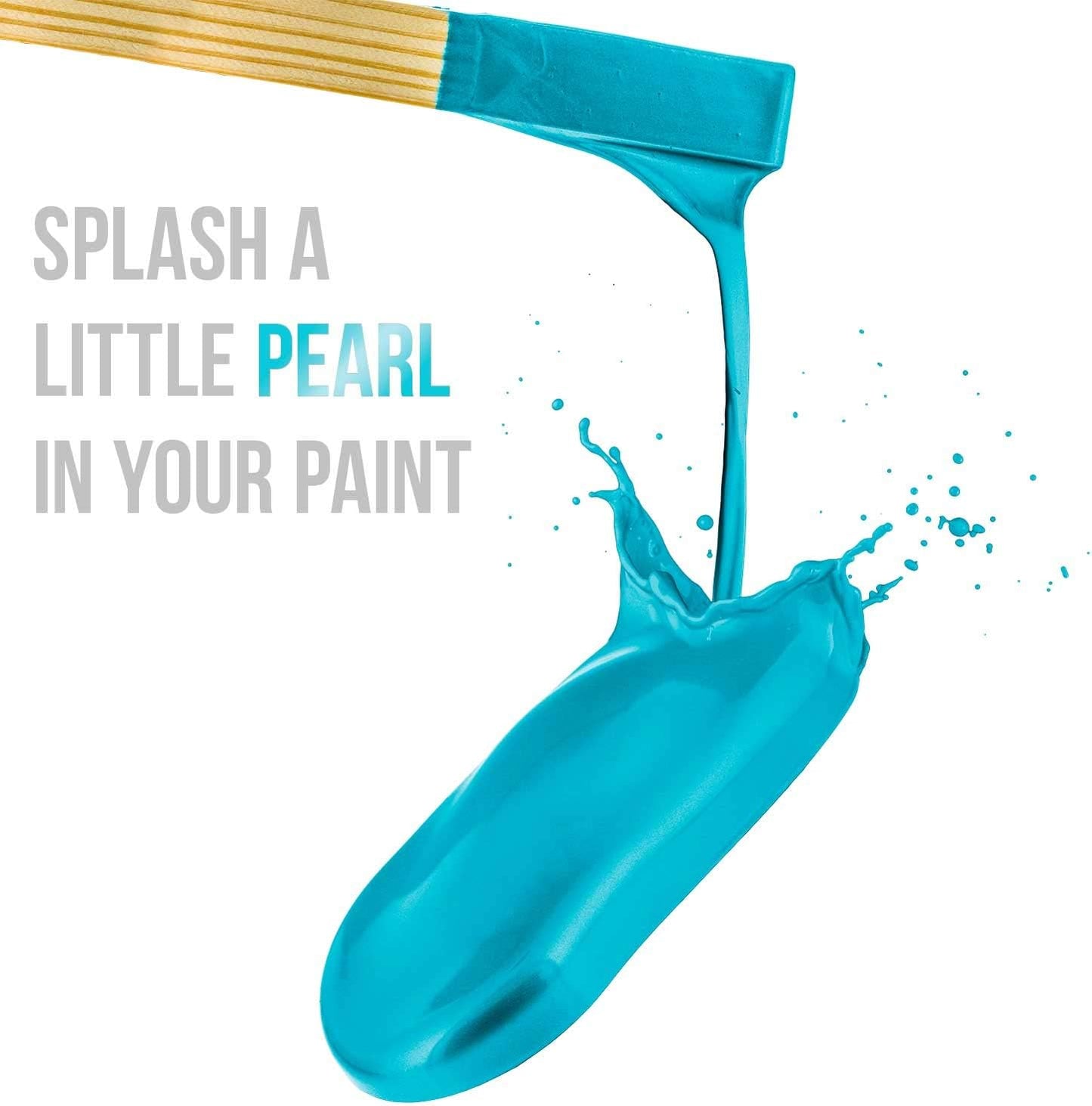 U.S. Art Supply Jewelescent Mica Pearl Pigment Powder, Peacock Teal 3.5 oz (100g) Pouch - Cosmetic Grade, Epoxy Resin Color Pigment, Mica Powder for Resin, Soap, Slime, Candle Dye, Art, Crafts
