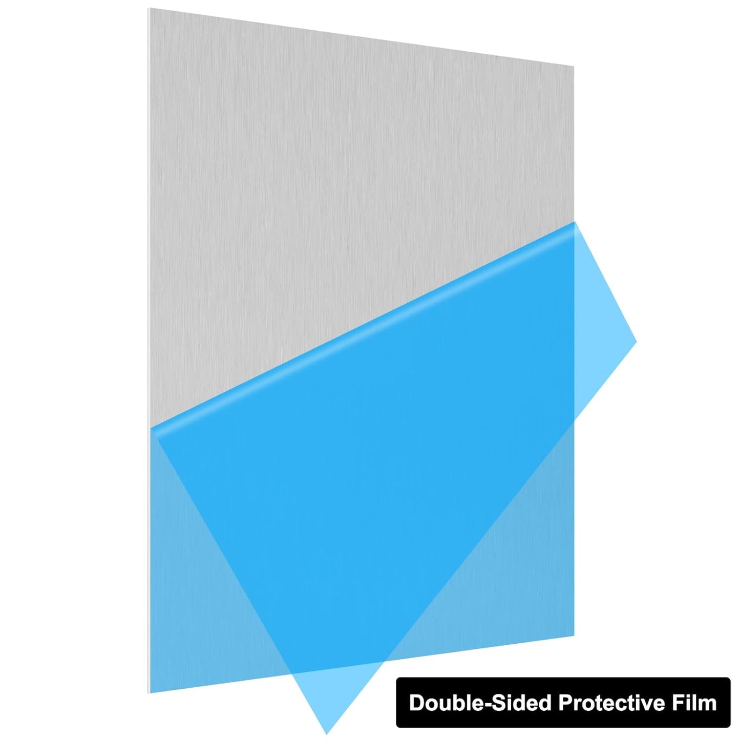 6061 T651 Aluminum Sheet Metal 20 x 20 x 1/8 (0.125”) Inch Flat Plain Aluminum Plate Covered with Protective Film, Heat Treatable Rectangle 3MM Aluminum Metal Plate for Crafting, Industrial