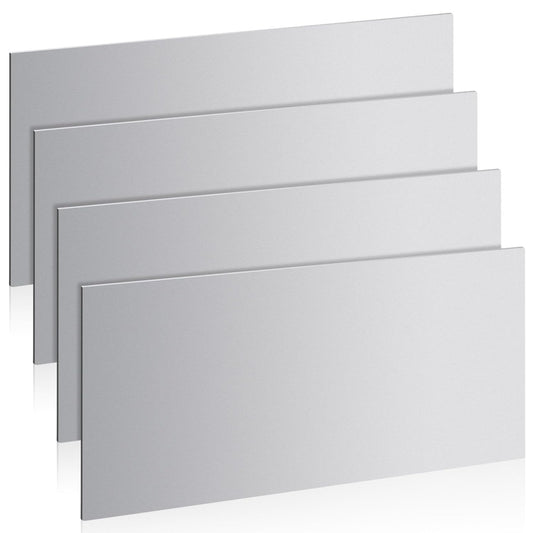 4 Pcs 20 Gauge Steel Sheet Metal 12" x 6" Cold Rolled Steel Plate Sheet Metal Weldable for DIY Projects, Industrial, Professional