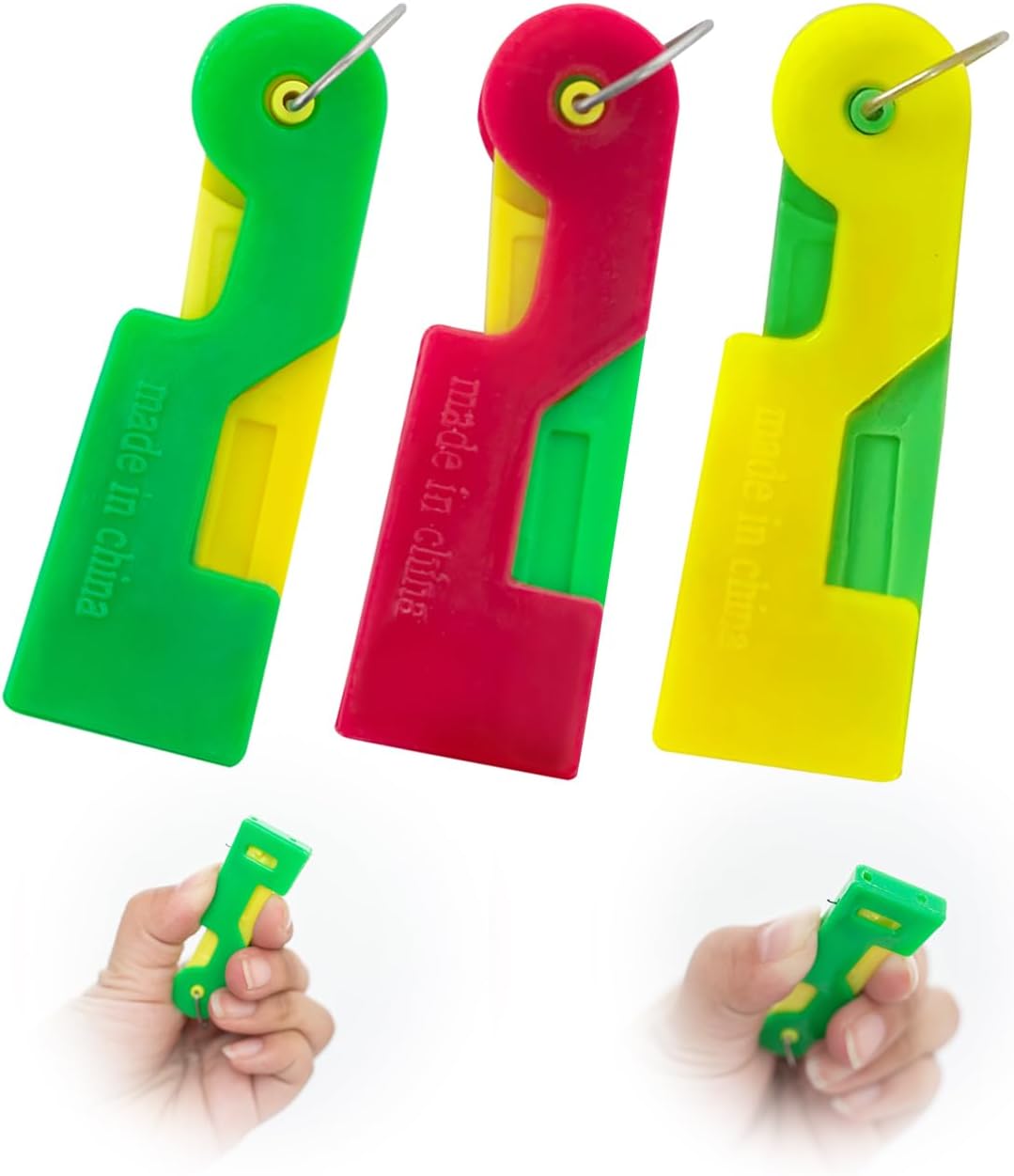 Automatic Needle Threader,2024 Needle Threaders for Hand Sewing,Plastic Sewing Machine Needle Threade for Embroidery Cross Stitch Craft,Automatic Needle Threaders for Hand Sewing(Random Color)