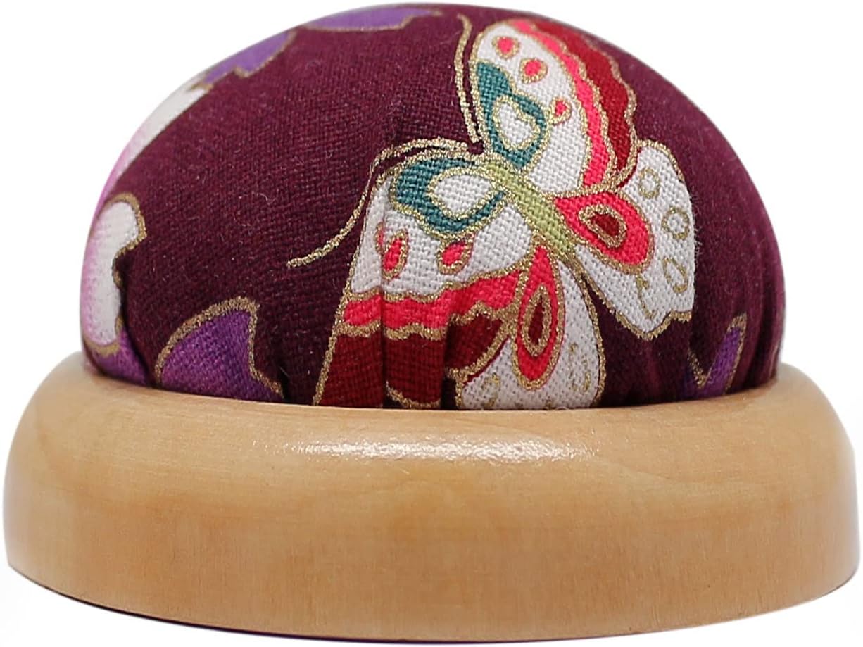 Fbshicung Pin Cushions Sewing Needle Cushion Holder Band Wearable Pincushions for Sewing (Japanese Flower 1)