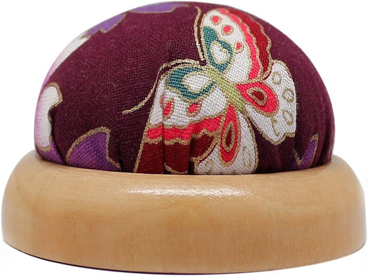 Fbshicung Pin Cushions Sewing Needle Cushion Holder Band Wearable Pincushions for Sewing (Japanese Flower 1)