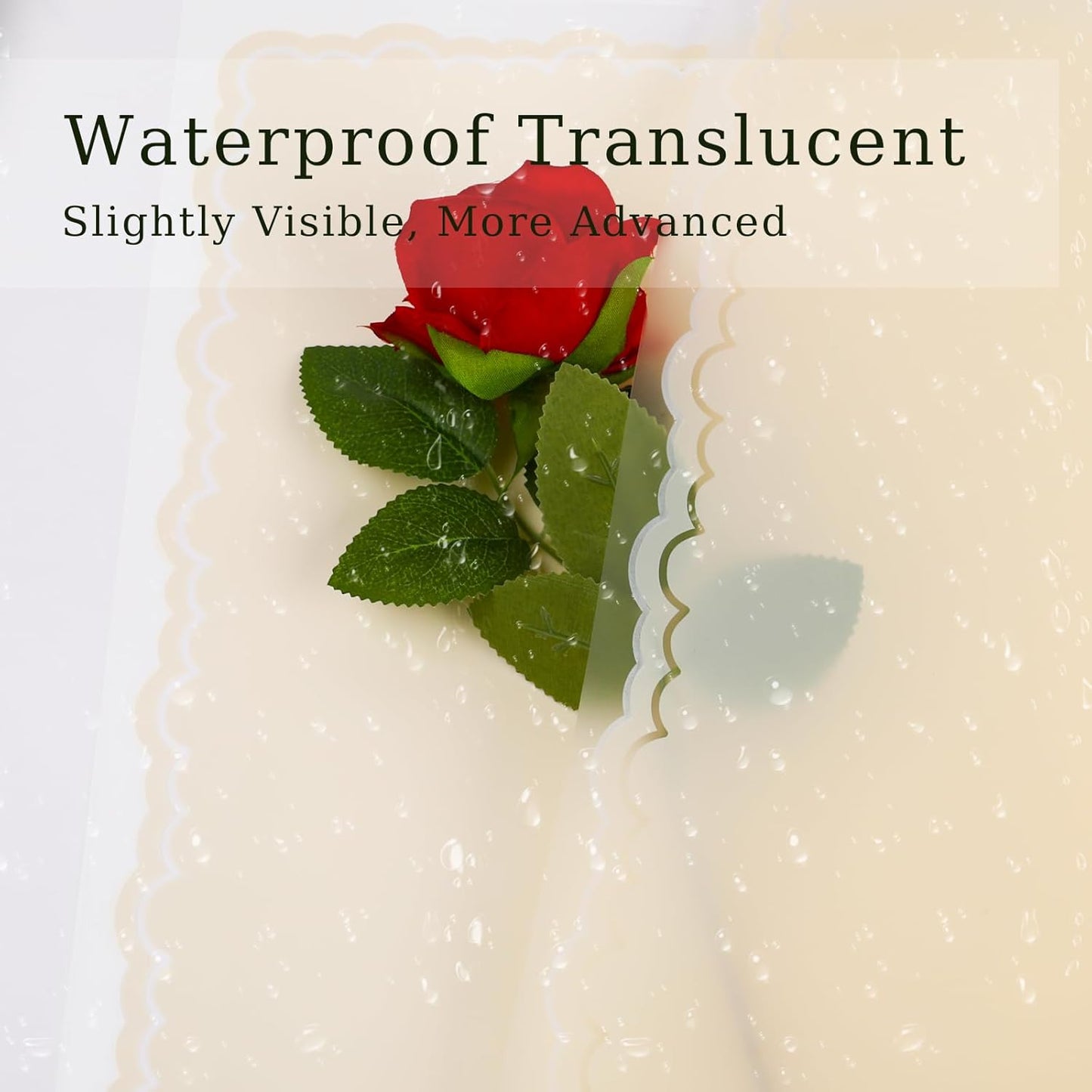 FUHITIM 20 Sheets Flower Wrapping Paper - Waterproof Floral Bouquet Wrapping Paper, Florist Supplies Packaging Paper for Wedding Birthday Gift DIY Crafts (Light Yellow)