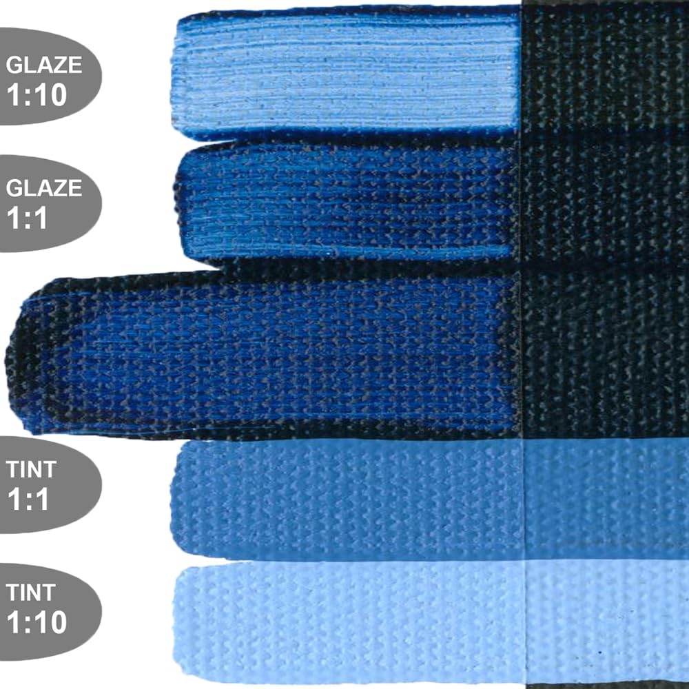 OPEN Slow-Drying Acrylics by GOLDEN, Prussian Blue Hue, 2 fl oz. tube, Professional Acrylic Paint, Semi-Transparent