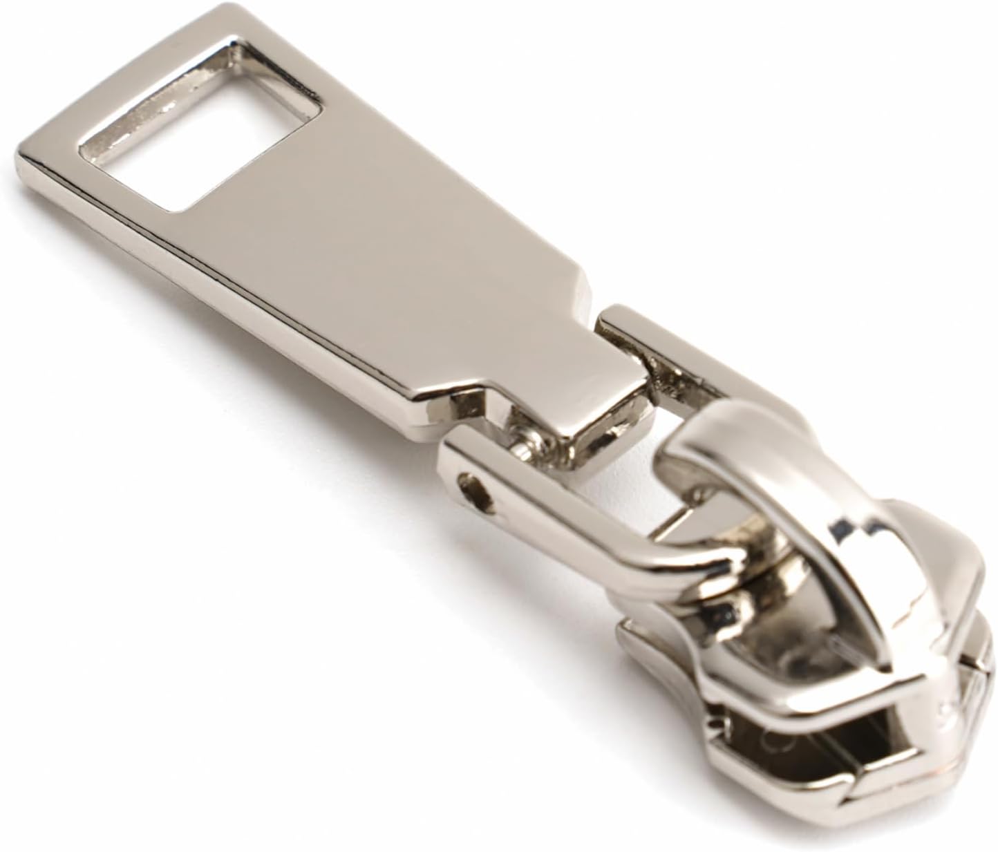 AKTIOIN Metal Zipper Repair Kit for Jackets, Luggage, Bags, Backpack, No Sewing Required Detachable Zip Heads Zipper Pull Replacement (Silver, #5)