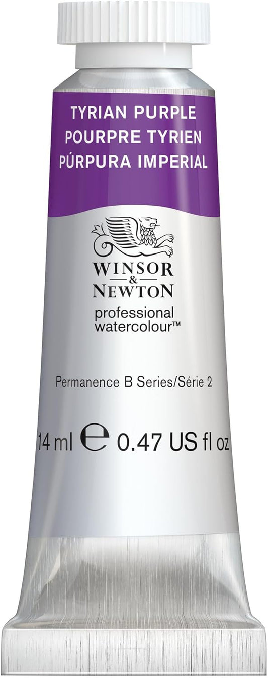 Winsor & Newton Professional Watercolour, Revival Collection, 14ml (0.47-oz) Tube, Tyrian Purple