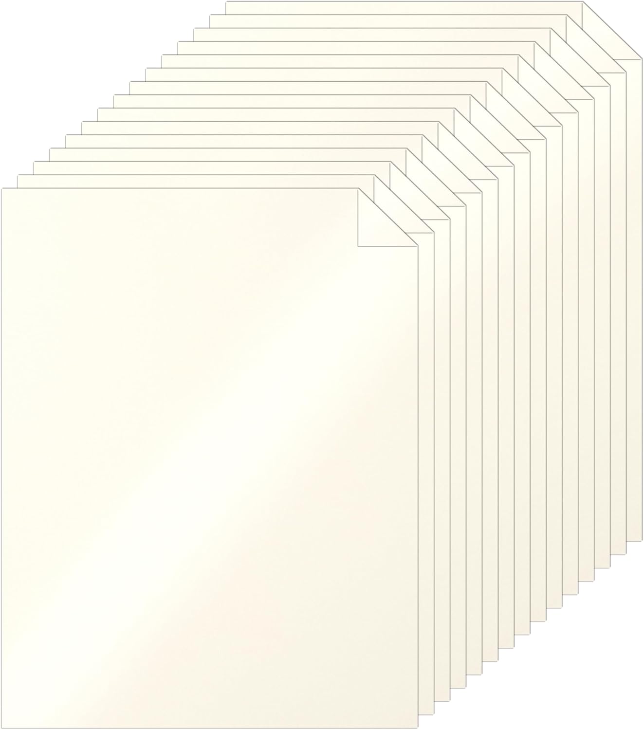 40 Sheets Cream Shimmer Cardstock 8.5 x 11 Ivory Paper, 75lb Off White Paper Card Stock for School Crafting, Cards Making, Business Cards, Wedding Invitations, Menus