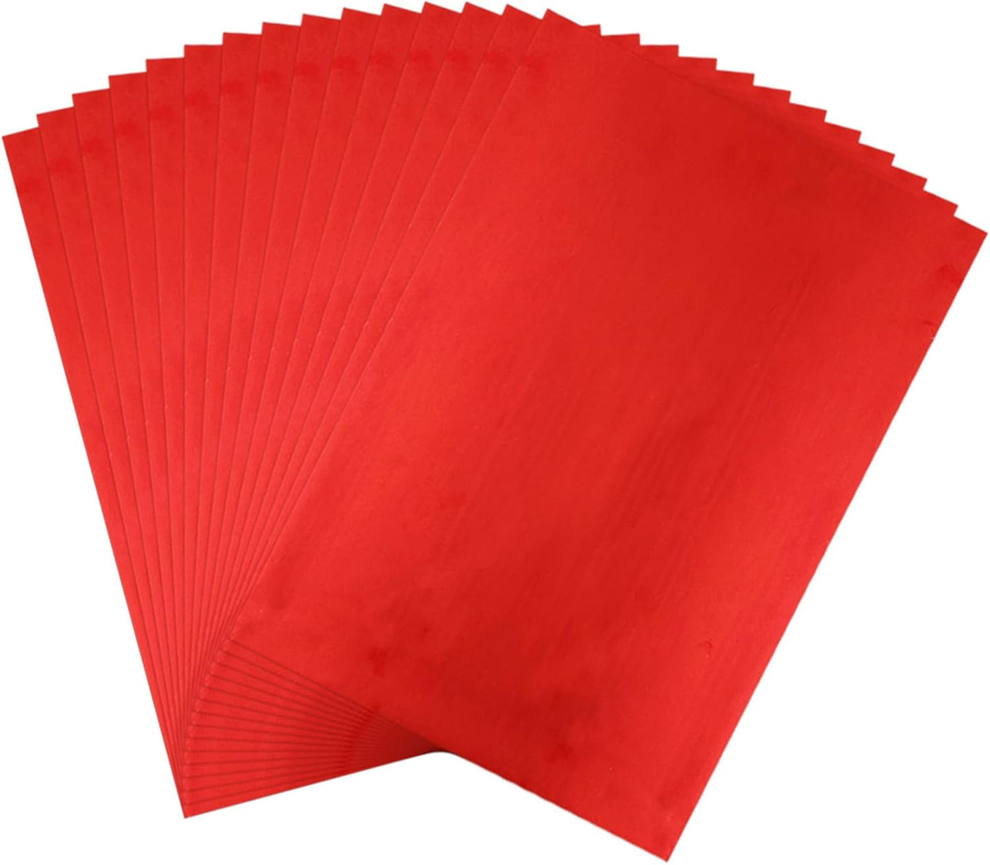 Briartw 20x29cm Hot Foil Paper 50 Sheets Pack Toner Reactive Foil Hot Stamping Foil Paper by Laser Printer and Laminator for Scrapbooking Craft Cardmaking DIY Album (Red, 50 Sheets)