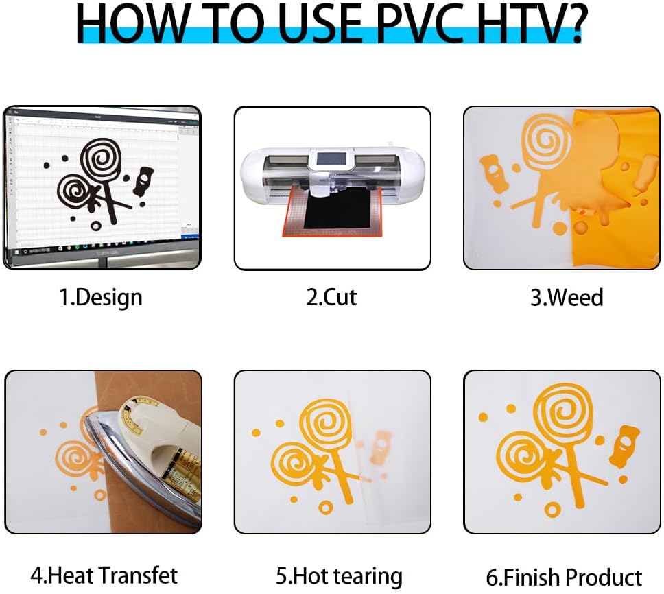 guangyintong Heat Transfer Vinyl Light Orange HTV Rolls, 12" x 10ft Light Orange Iron on Vinyl for T-shirts, Matte Surface HTV Vinyl for All Cutter Machine Easy to Cut & Weed for Heat Vinyl DIY Design