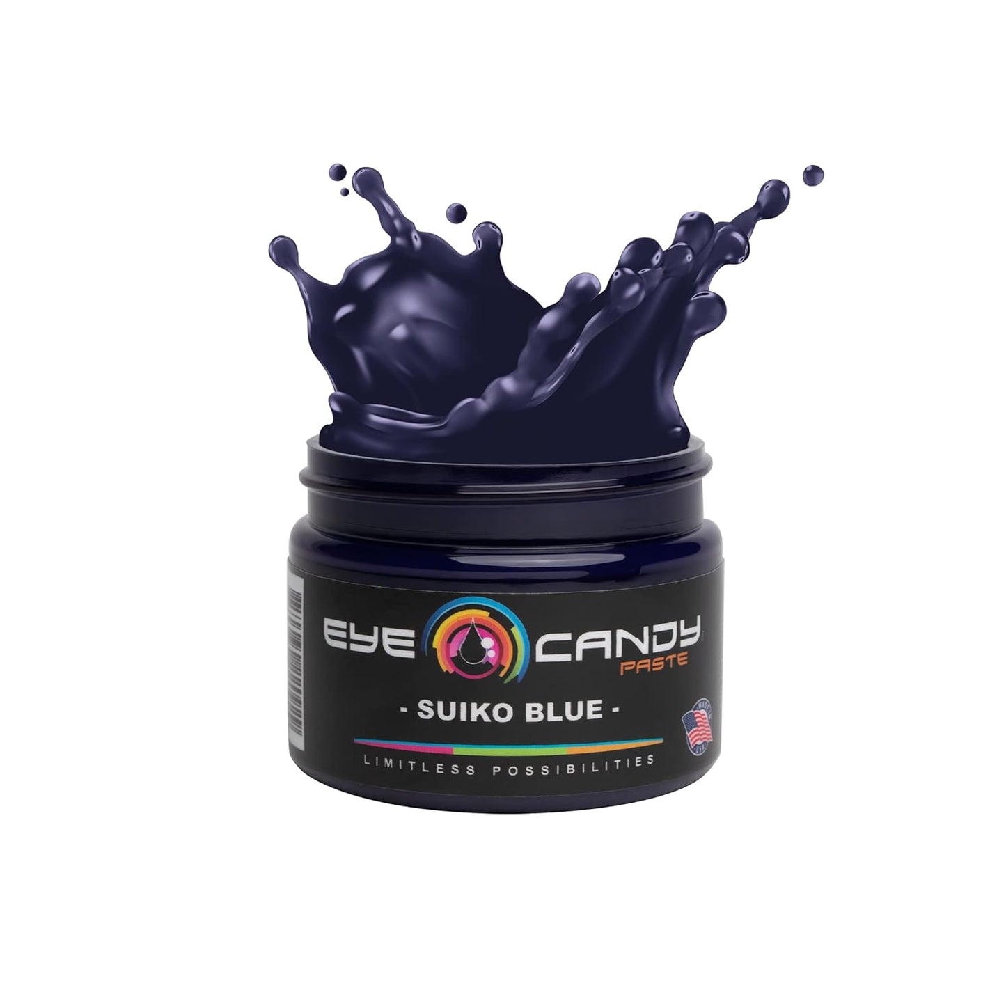Eye Candy Blue Resin Pigment Paste Suiko Blue (2 oz Paste / 4 oz Jar) | Epoxy, Resin Art Paste | Highly Pigmented