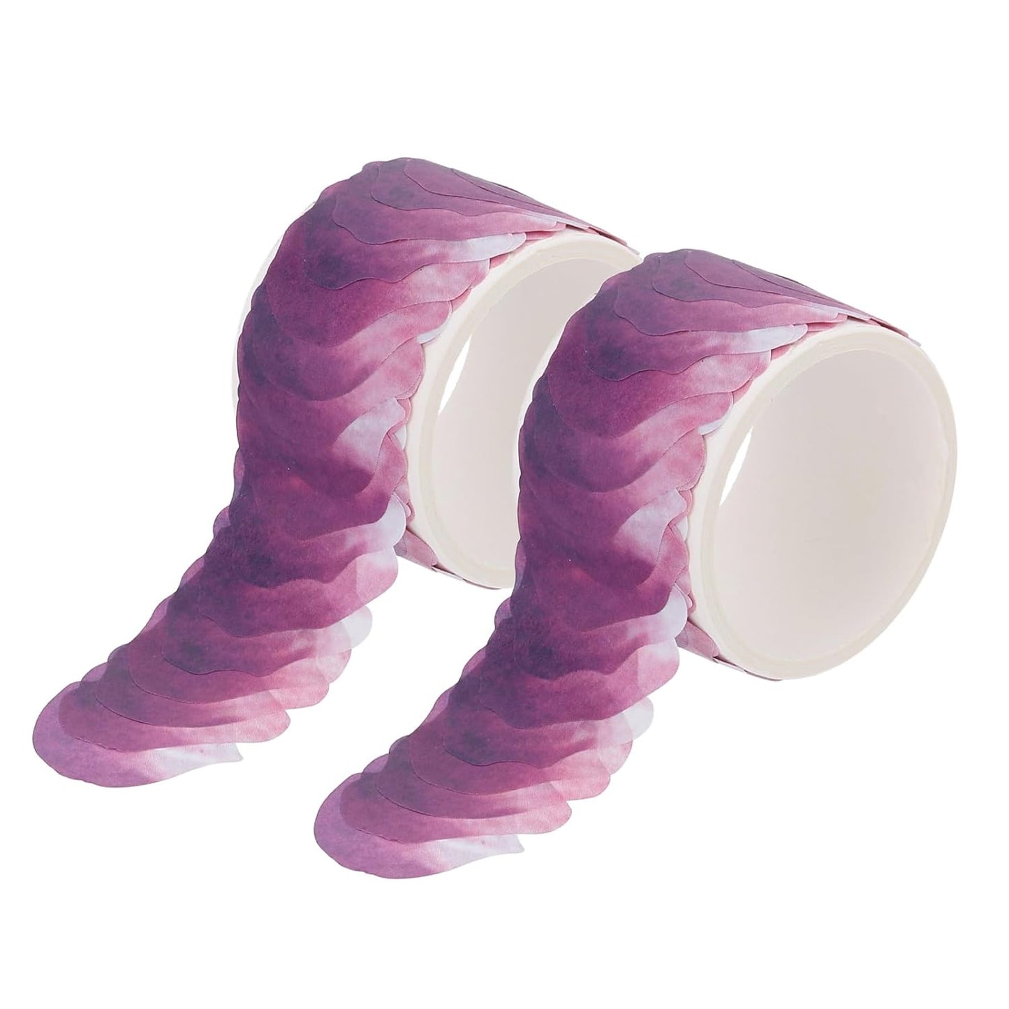 uxcell 2 Rolls Petal Washi Tape, 80 Pieces Floral Decorative Tape Colored Masking Tapes Crafting Supplies for DIY Crafts, Gift Wrapping, Scrapbook, Party Decorations, Small Violet