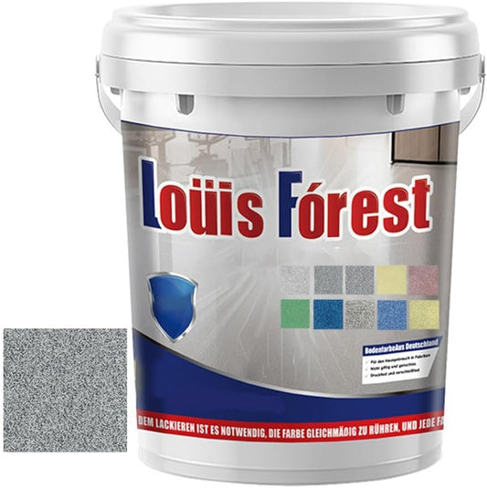 Louis Forest Epoxy Floor Paint, High-Gloss Marble Effect Epoxy Floor Coating (Dark Gray,1pcs)