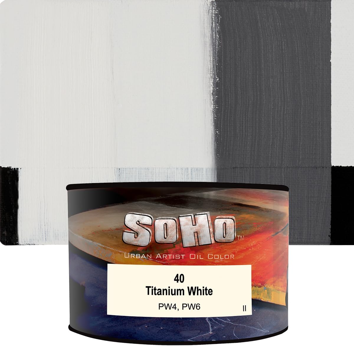 Soho Urban Artist Oil Paint - Titanium White, 430 ml Can - Best Valued Oil Colors for Painting, Excellent Pigment Load