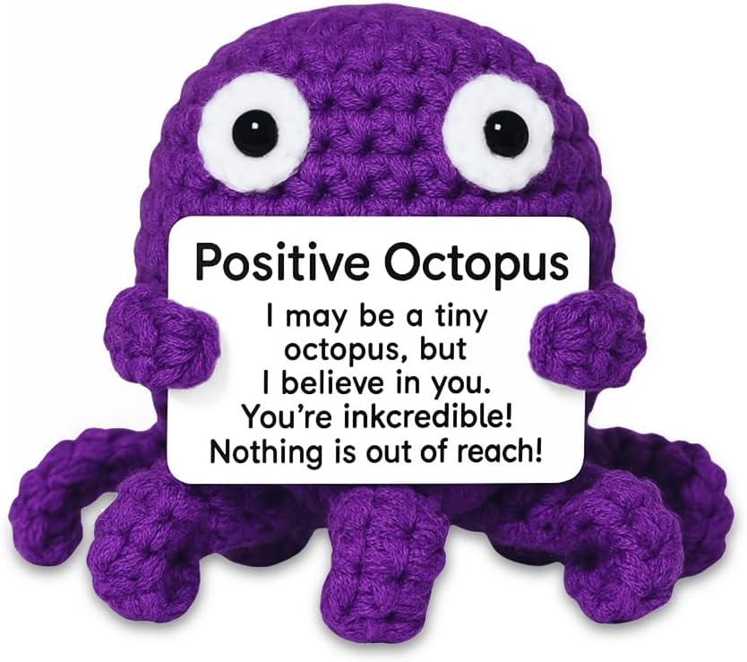 Purple Octopus Pin Cushion, Handmade Knitted Pincushions, Cute Pin Cushions Needle Holders for Sewing Quilting Accessory, DIY Crafts or Patchwork Decor