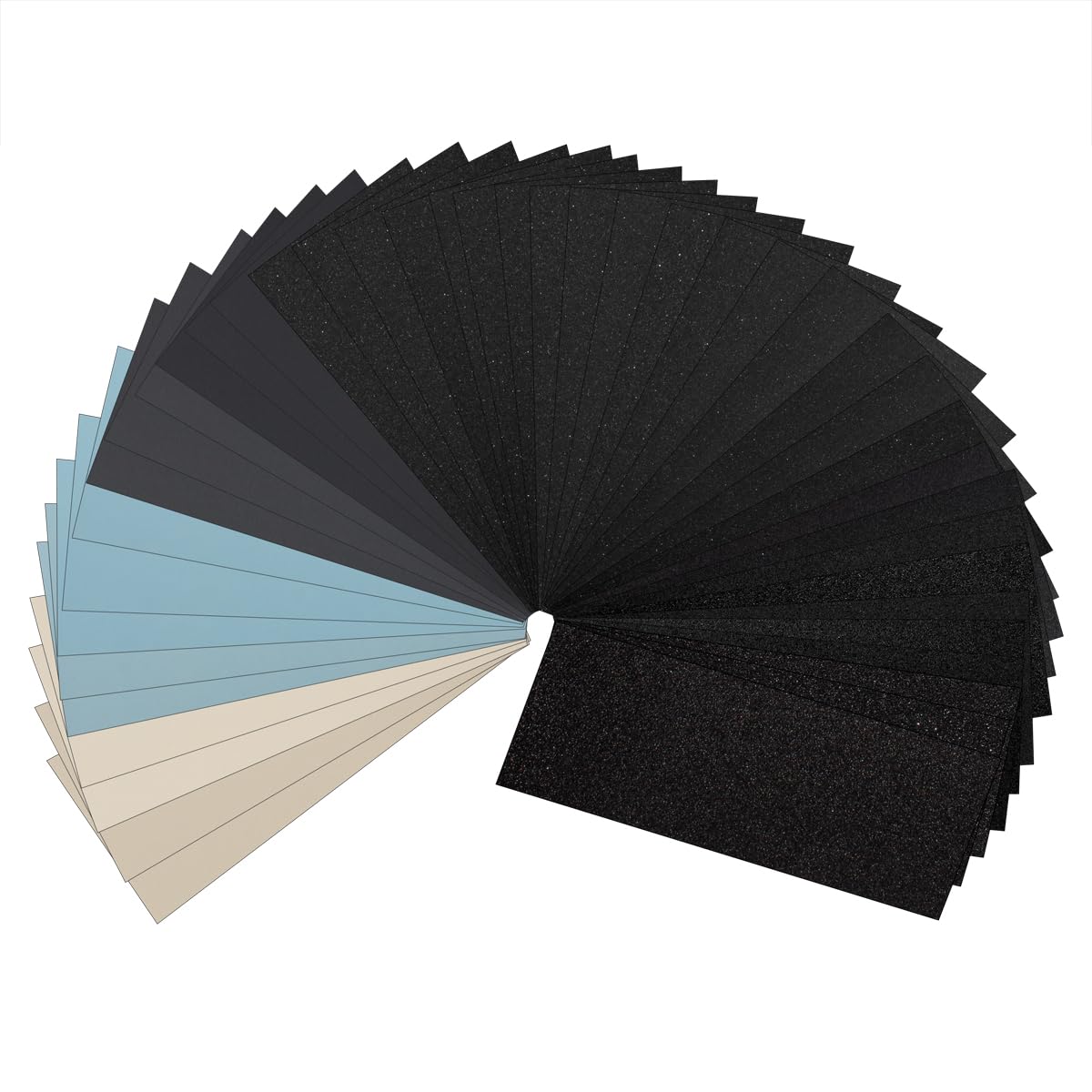 32 PCS Sandpaper 60/120/150/280/320/400/600/800 Grit Wet Dry Sandpaper Assortment 9x3.6 Inch Hand Sanding Sheets for Automotive Sanding,Furniture Finishing,Wood Turing Finishing.