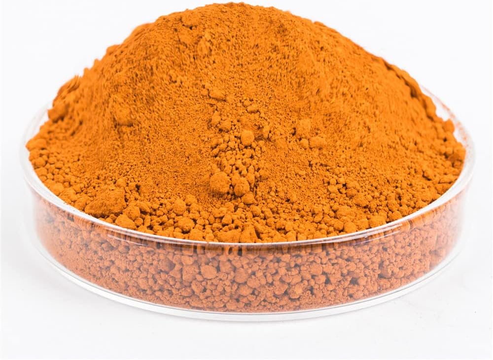 GOODTAKE Concrete Pigment, Orange Iron Oxide Pigment Powder, Cement Color Pigment Concrete Dye Color Pigment for Cement Mortar Grout Pastel Tile Paint (Orange, 8 oz)