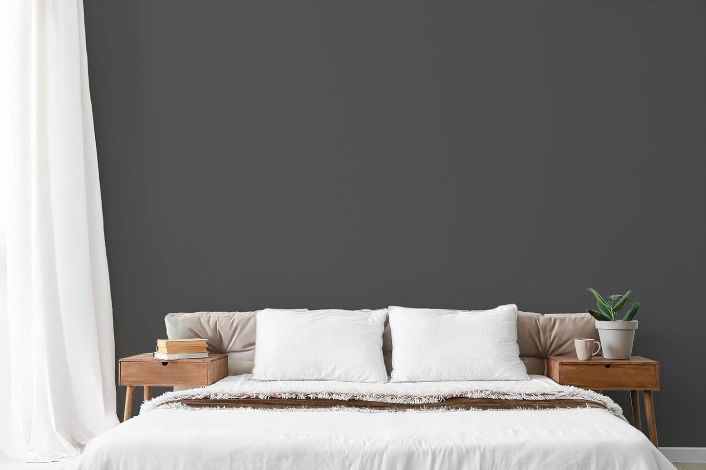 EVOLVE Paint & Primer: Environment-friendly, Eggshell with One-coat Coverage for Interior & Exterior surfaces (Slate Gray, 1-Gallon)