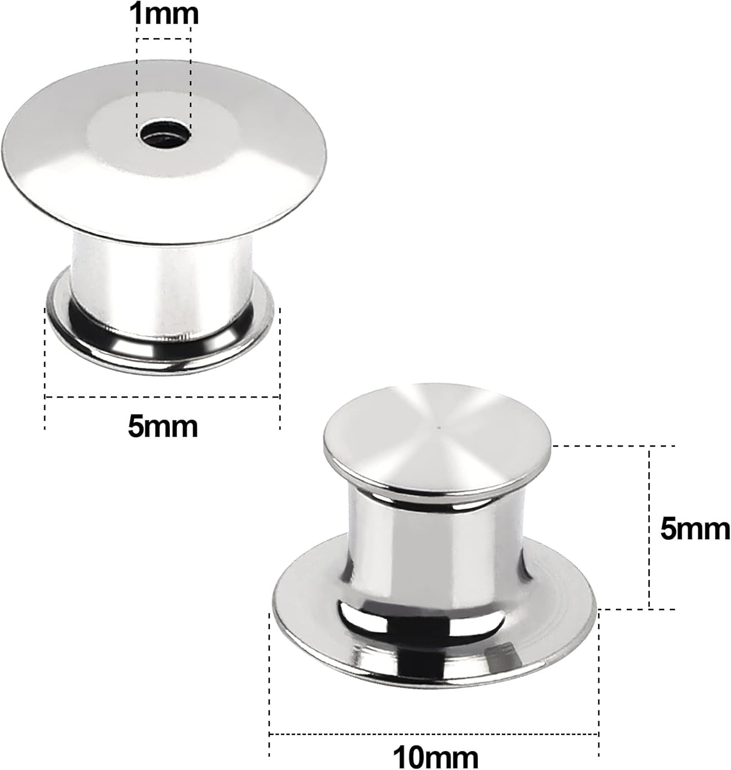 DECYOOL 75 Pieces Metal Pin Backs Locking Pin Keepers Locking Clasp