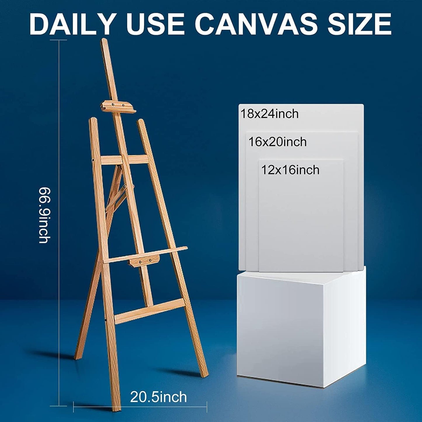 Canvas Panels 12x16 Inch 24-Pack, 10 oz Primed 100% Cotton Canvases for Painting, White Blank Flat Canvas Board for Oil Acrylics Watercolor & Tempera Paints