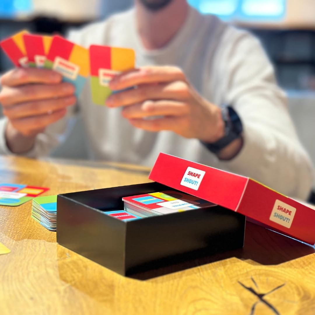 Hat Acrobat Shape Shout! - The Tricky Game for Adults and Teens - Hilarious Games Family Will Approve - Card Games for Adults and Teens - Shape and Color Match Game