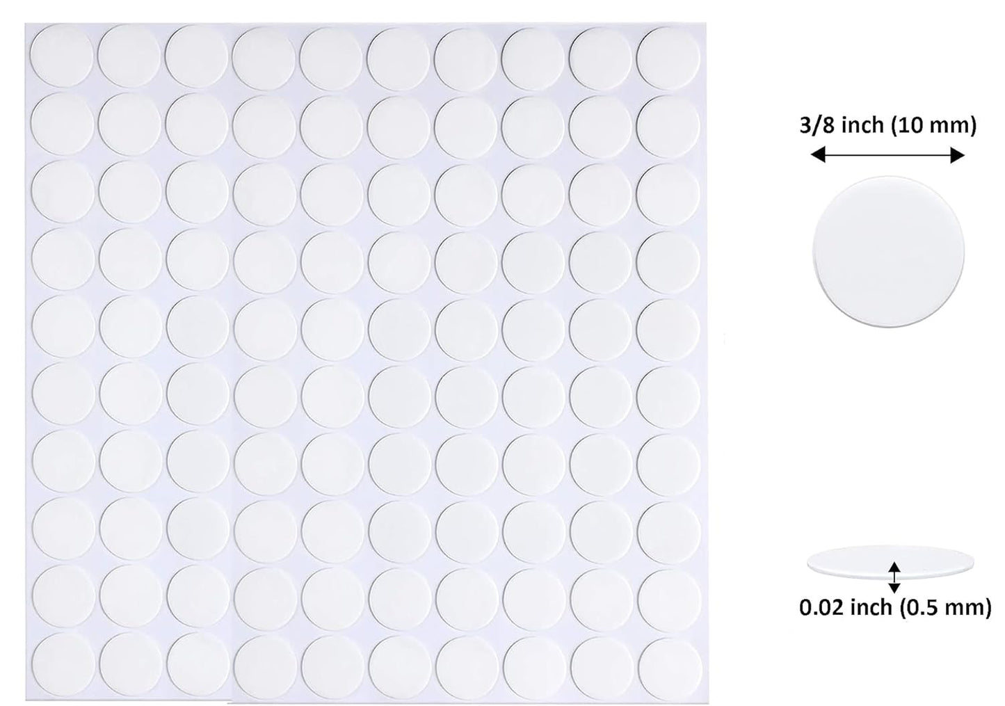 Adhesive Stick dots Two-Sided Sided Mounting Putty Stick Tack for Wall Hanging Crafts Balloons Festival Party Decorations,Clean Removable(0.39"*0.39"-600)