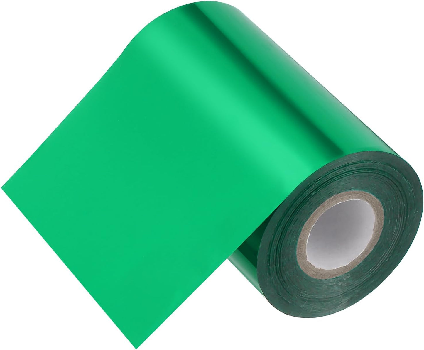 PATIKIL 4"x400Ft Hot Stamping Foil Paper, Heat Transfer Hot Stamping Paper Foil Roll for Leather DIY Logo Decor Craft Gift Package Scrapbook Card, Green