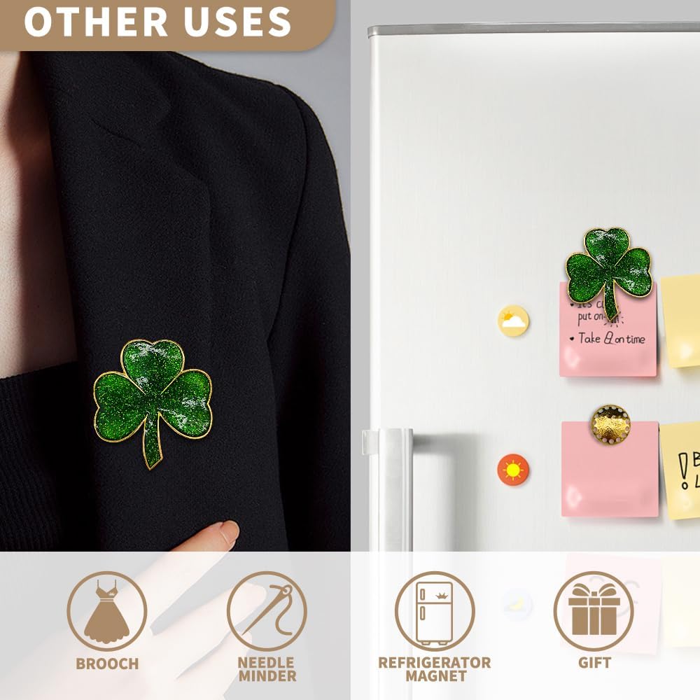 Needle Minder Magnet, Magnetic Needle Minder, Needle Minders Magnetic Cross Stitch Accessories, Magnetic Needle Holder, Life Tree, Butterfly, Cats, Owl, Heart (Shamrock)