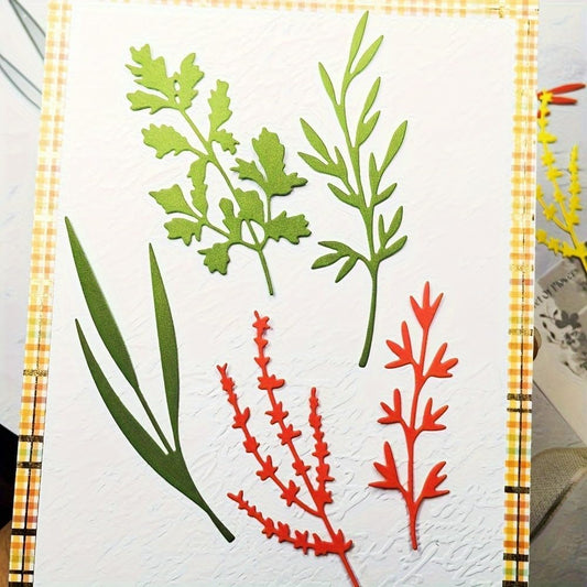 Lapoo Flowers Metal Cutting Die for Scrapbooking - Durable, Cut Stencils for DIY Scrapbook Photo Album Decorative Paper Card, Card Making Supplies, Embossing (Multiple Branches 5.1 x 4.4 in)