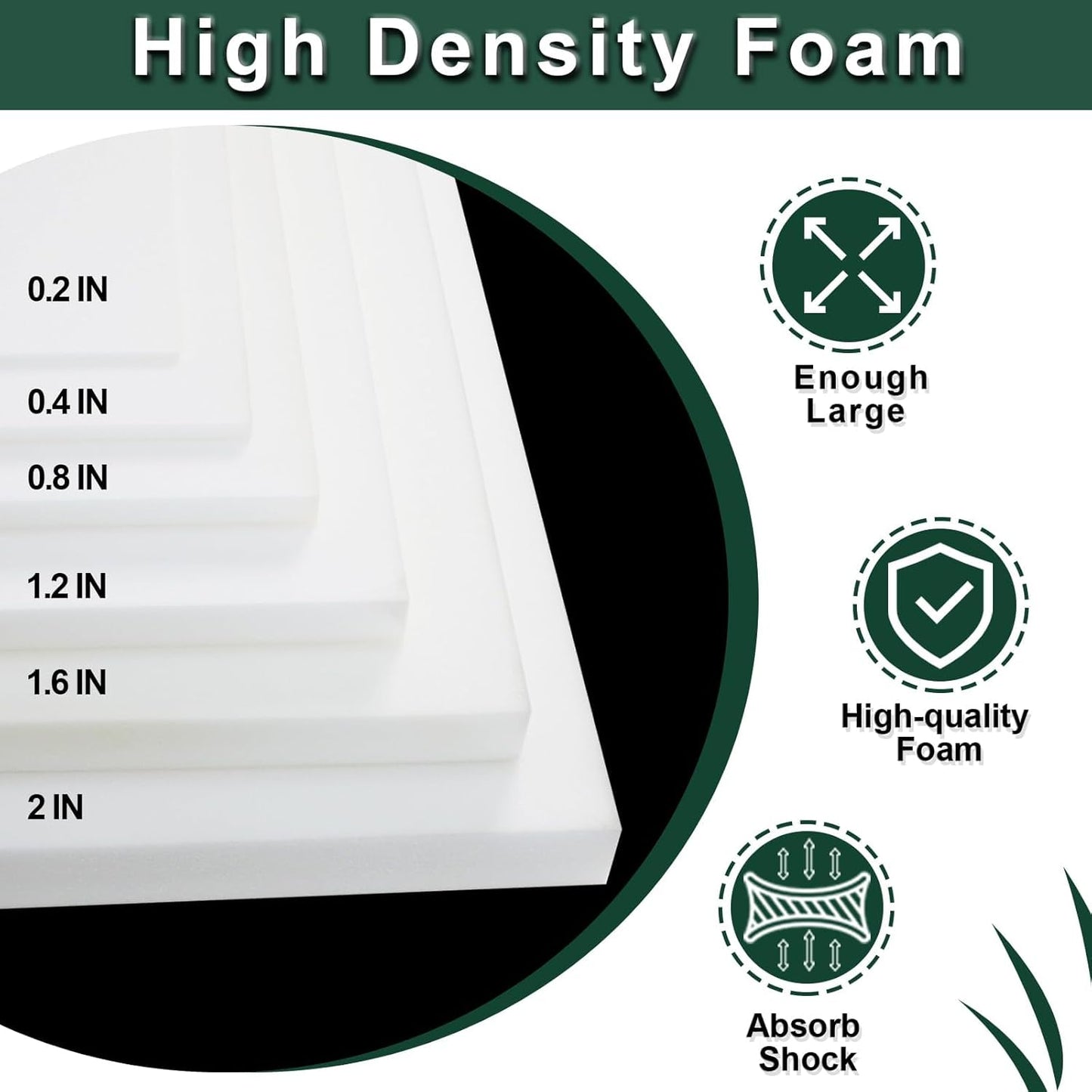 59x79x0.8 Inches High Density Craft Foam Sheets, Suitable for Shipping, Packing, Mailing, DIY, Cosplay, Cushion Foam, 35D High Density Foam Sheets