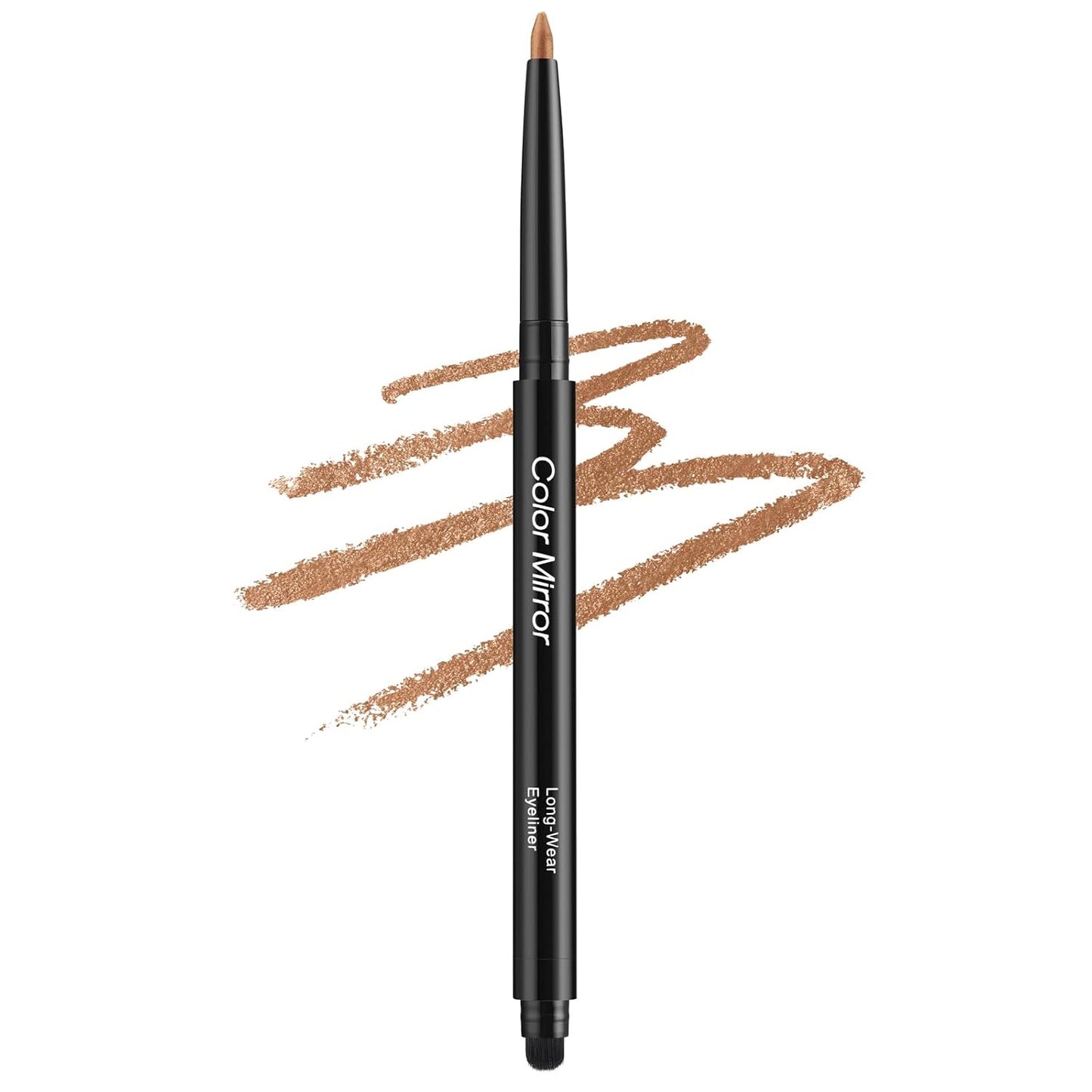 Smudge Proof Eyeliner, Waterproof Retractable Eye liner with Brush, Matte and Shimmer Eyeliner Pencil, Creamy Texture, Long lasting & Smooth(39 Rose Gold Shimmer)