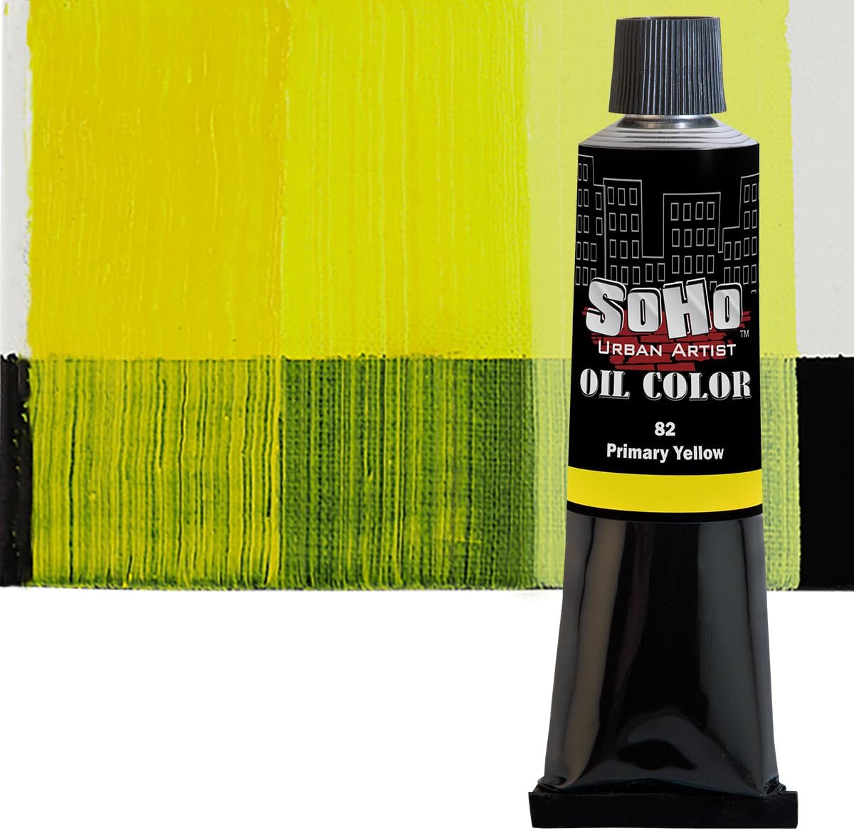 Soho Urban Artist Oil Paint - Primary Yellow, 170 ml Tube - Best Valued Oil Colors for Painting, Excellent Pigment Load