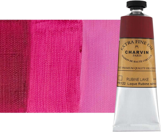 Charvin Extra Fine Oil Paint, Rubine Lake 60 mL - Triple-Milled, Rich Texture, Poppy Oil-Based, Light-Fast, Handmade, Archival Quality