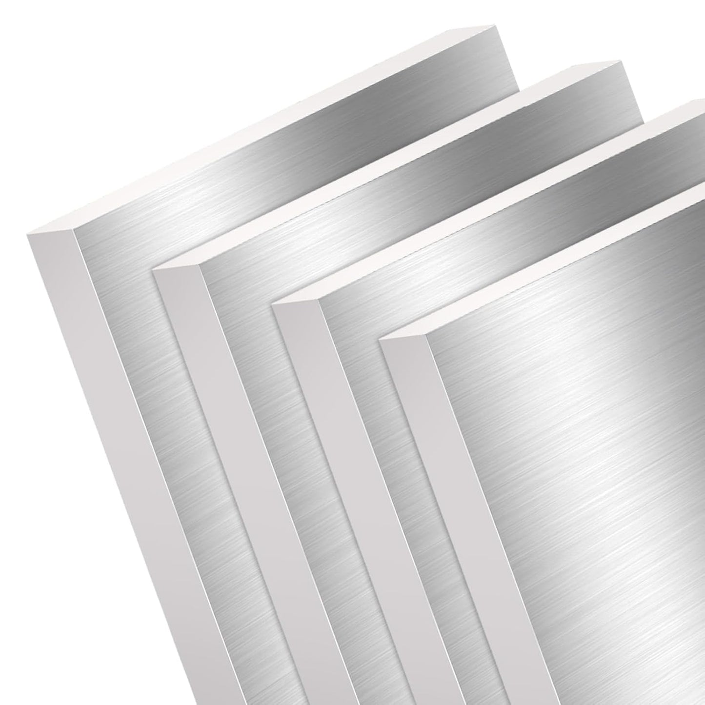 4PCS 4 x 4 x 1/2 (0.47") Inch Aluminum Plate Aluminum Metal Sheet 6061 Aluminum Metal Plate Covered with Protective Film, Finely Polished and Deburred