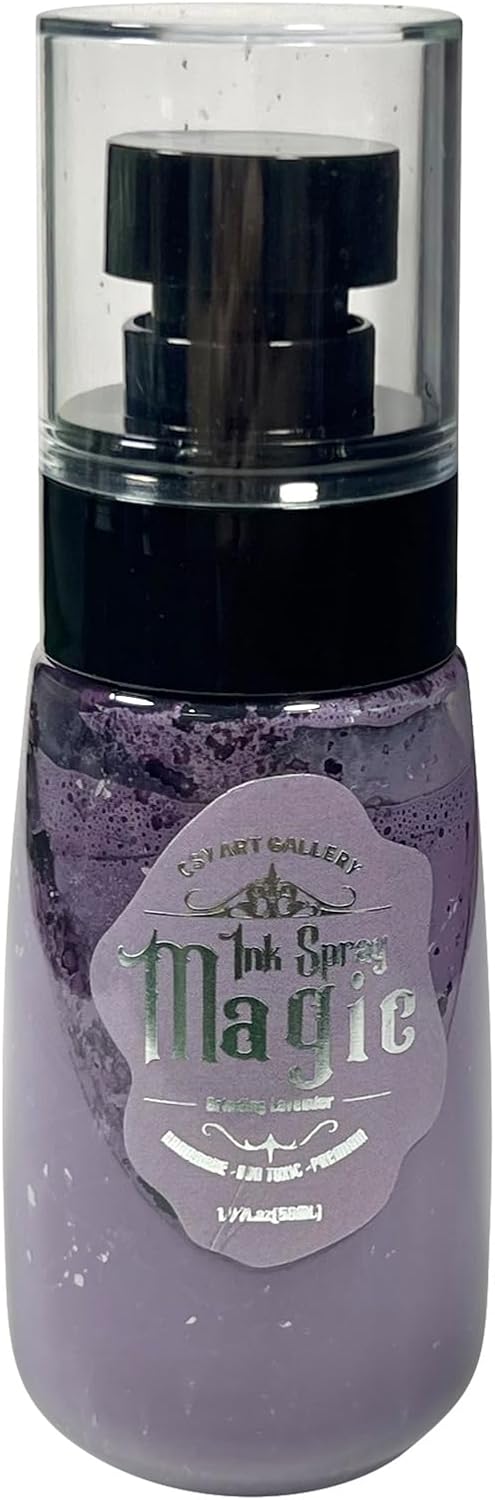 CSY art gallery Mixed Media Magic Oxide Ink Art Spray -1.9 oz Acrylic Paint Water-Based and Light Fast Painting Spary Set (Grinding Lavender)